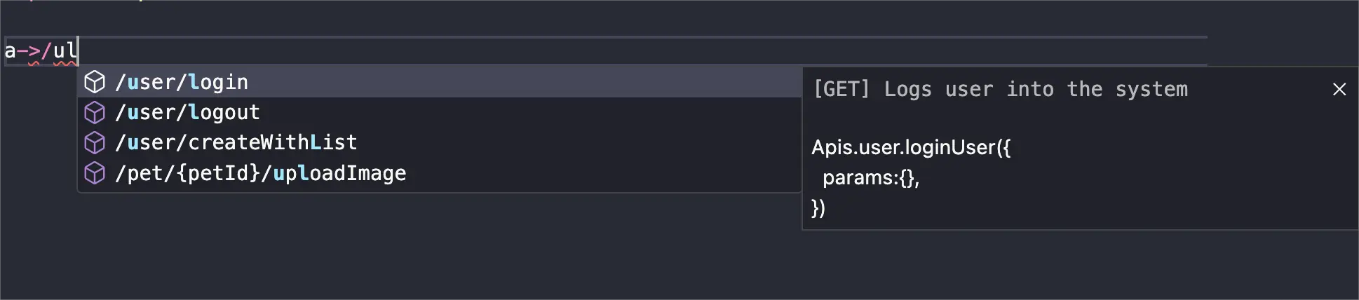 通过 url 查找 API